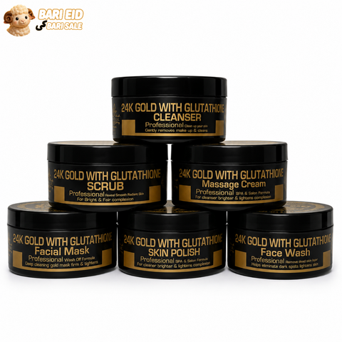 24K Gold Facial Kit with Glutathione –(300ml)
