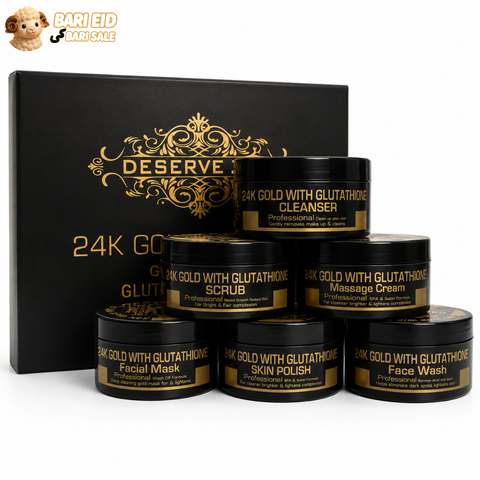 24K Gold Facial Kit with Glutathione –(300ml)