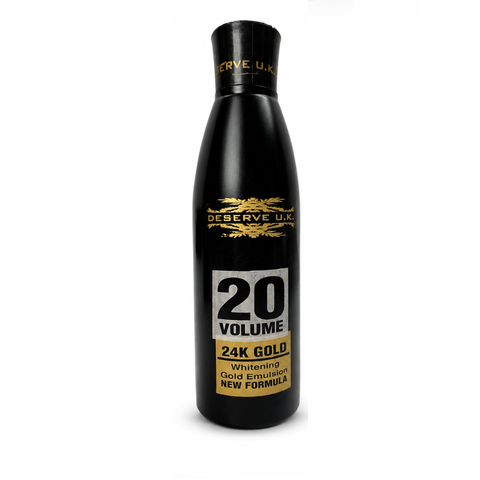 24K Gold Skin Polish with 20 Volume & Bleach powder